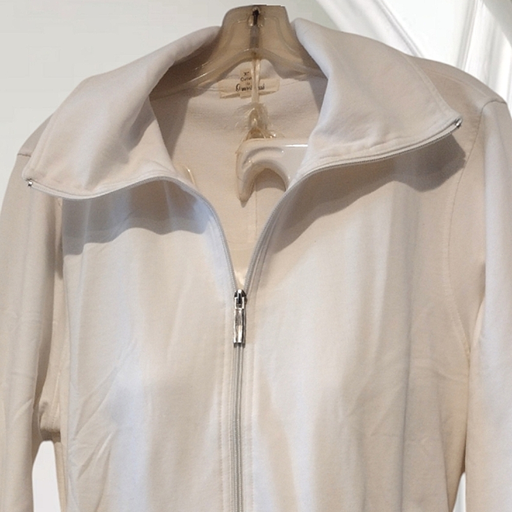 Sz XL Jacket with 2 Silver Tone Metal Accent Functional Front Pockets - Picture 9 of 16